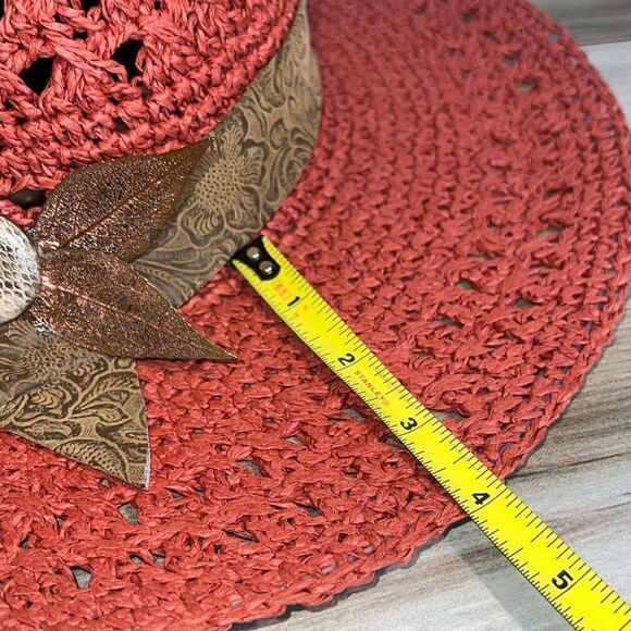 SunHat Woman’s One size fits most Arizona sun hat with  black hat band bead deta - Picture 6 of 7